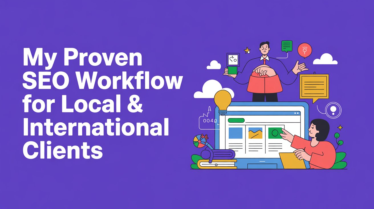 My Battle-Tested SEO Workflow That Delivers Results for Local & Global Clients | Mainul Islam - white hat seo expert | Founder of Dazzle Thrive